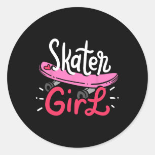 Skateboard Skateboarder Skateboarding Classic Round Sticker