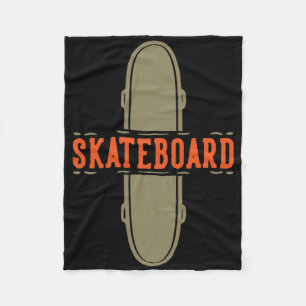 Skateboard Skateboarding Fleece Blanket