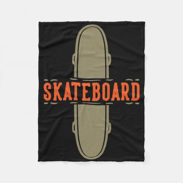 Skateboard Skateboarding  Fleece Blanket (Front)
