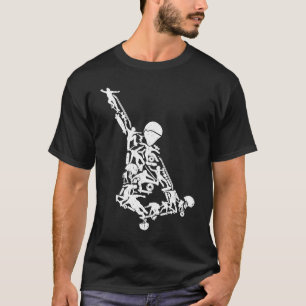 Skateboard Skateboarding Retro Boarder Stunt Fun S T-Shirt