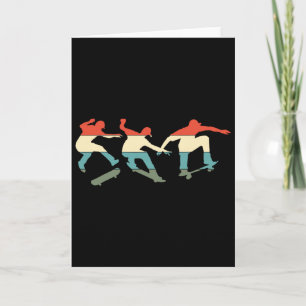 Skateboard Skateboarding Retro Gift For Skateboard Card
