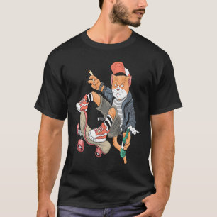 Skateboard Skateboarding Skateboarder Cat T-Shirt