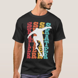 Skateboard Skateboarding Skater Vintage Retro Boar T-Shirt