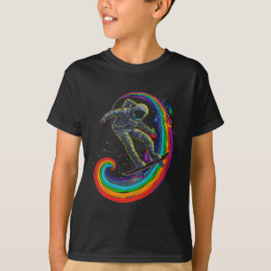 Skateboard Skater Galaxy Space Astronaut Skateboar T-Shirt