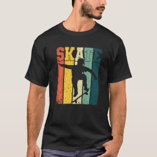 Skateboard Skater Ollie Vintage Retro Skateboarder T-Shirt