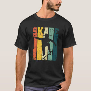 Skateboard Skater Ollie Vintage Retro Skateboarder T-Shirt