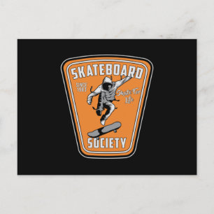 Skateboard Skater Skate Skating Skateboarding Gift Postcard