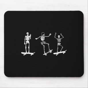 Skateboard Skeleton Skate Fan Skateboarding Skater Mouse Mat