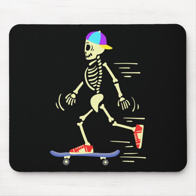 Skateboard Skeleton Skateboarding  Mouse Mat (Front)