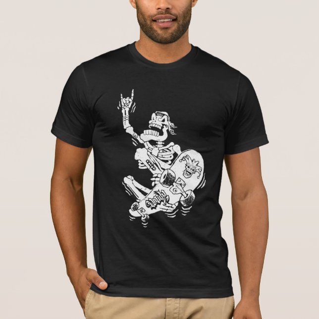 skateboard skeleton T-Shirt (Front)