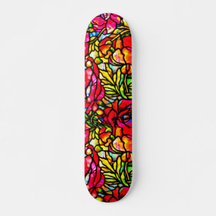 Skateboard-Stained Glass-Louis Tiffany 3 Skateboard