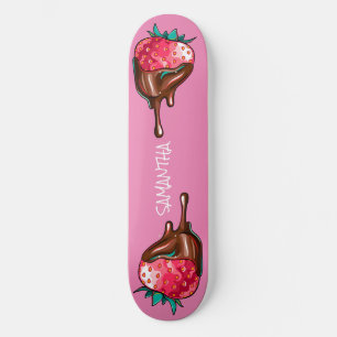 skateboard Strawberry in Dripping Chocolate