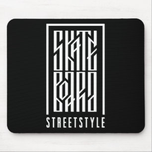 Skateboard Street Style - Skateboarder And Skatebo Mouse Mat