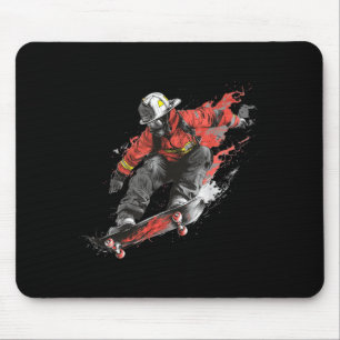 Skateboard Stunts with This Cool Firefighter Mouse Mat