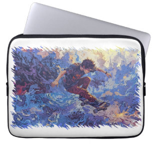 Skateboard Surfing - Skateboarder Laptop Sleeve