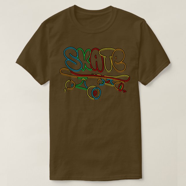 Skateboard T-Shirt (Design Front)