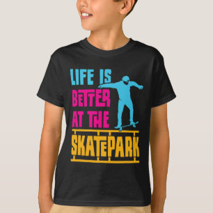 Skateboard Teenager Longboard Skater Skateboarding T-Shirt