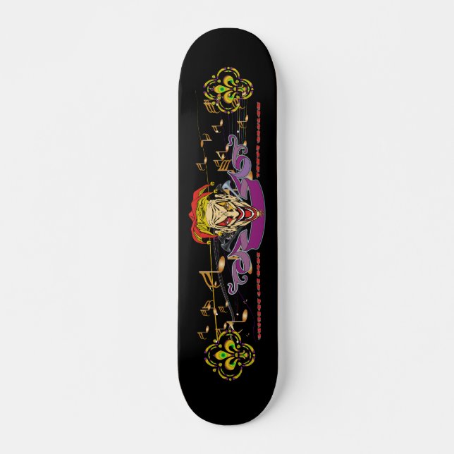 Skateboard-The-Joker-set-1-Black Skateboard (Front)