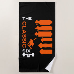 Skateboard Types Beach Towel