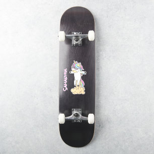 Skateboard Unicorn  Power Sticker
