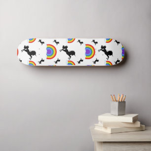 Skateboard Unicorns and Rainbows
