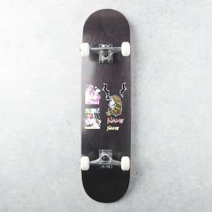 Skateboard  Unicorns Custom-Cut Vinyl Sticker