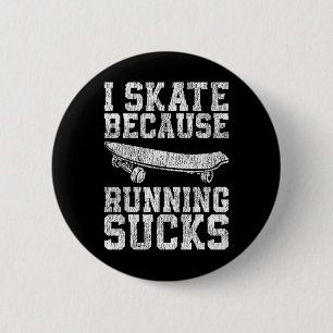 Skateboard Vintage I Skate 6 Cm Round Badge
