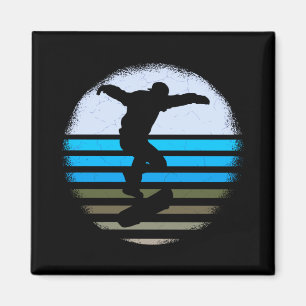 Skateboard Vintage Retro Magnet
