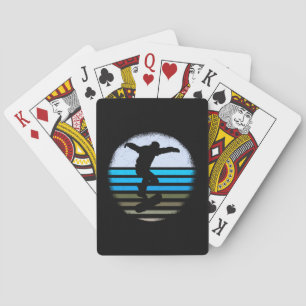 Skateboard Vintage Retro Playing Cards