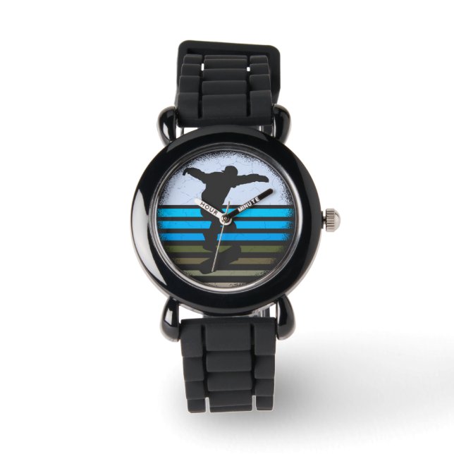 Skateboard Vintage Retro Watch (Front)