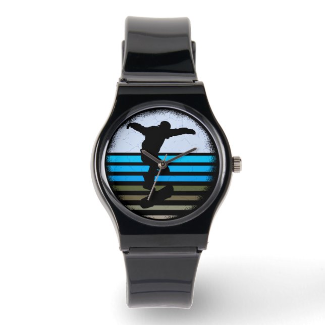 Skateboard Vintage Retro Watch (Front)