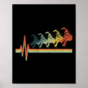 Skateboard Vintage Skate Retro Love Skateboarding Poster