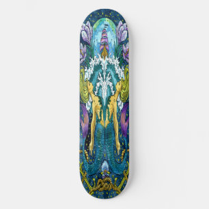 skateboard Vintage Water Mermaid Twins