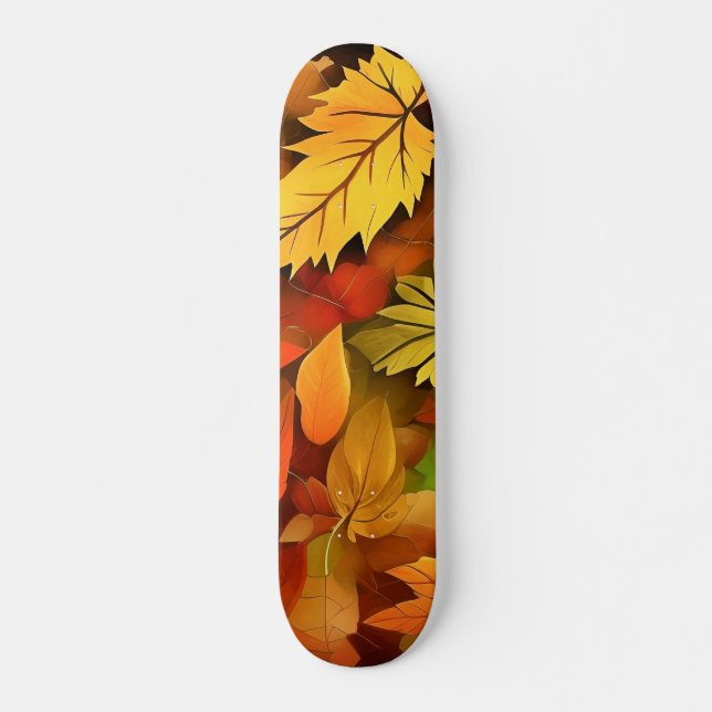Skateboard Vistosas Fall Leaves (Front)
