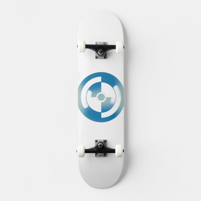 Skateboard with Abstract Circles Design (Front)