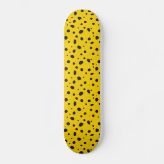 Skateboard with animal print. Cheetah print.