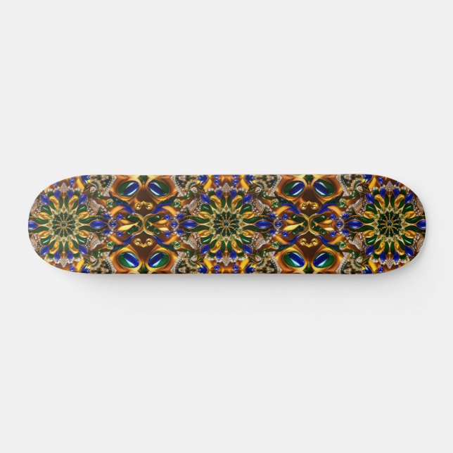 Skateboard with Brazil Colours Design (Horz)