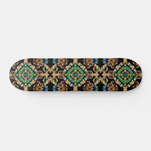 Skateboard with Brazilian Colours Design