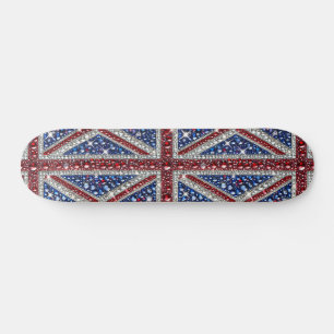 Skateboard with British Colours Design