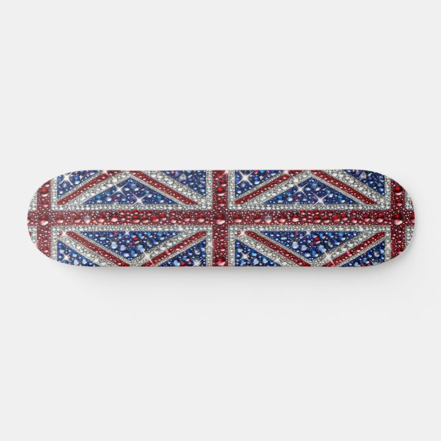 Skateboard with British Colours Design (Horz)