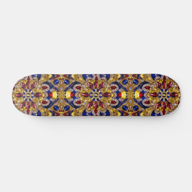 Skateboard with Colombia Colours Design (Horz)