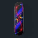 Skateboard with Colourful Lights<br><div class="desc">Abstract Colourful Lights</div>