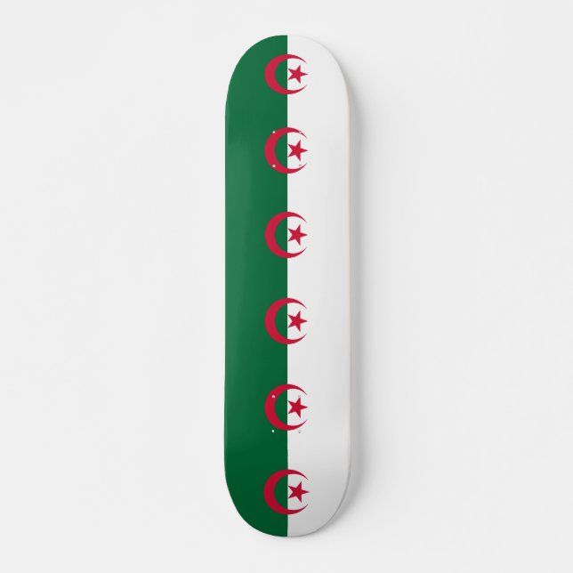 Skateboard with flag of Algeria (Front)
