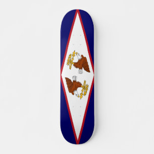 Skateboard with flag of American Samoa