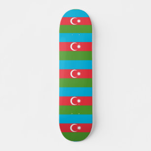 Skateboard with flag of Azerbaijan