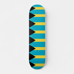 Skateboard with flag of Bahamas