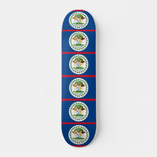 Skateboard with flag of Belise