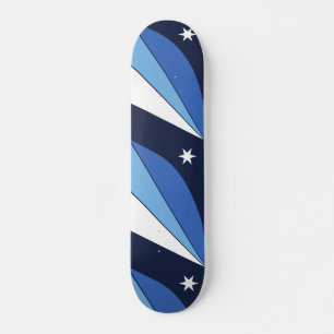 Skateboard with flag of Columbia, South Carolina