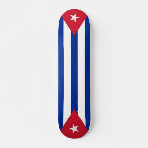 Skateboard with flag of Cuba