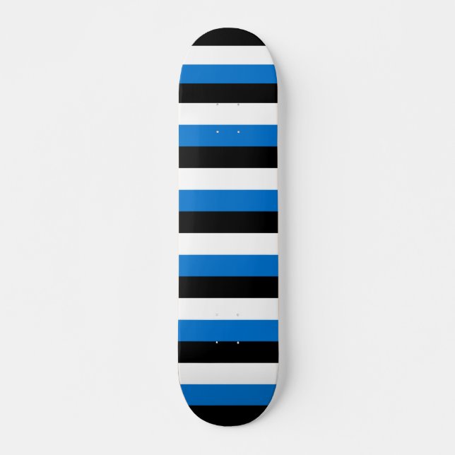 Skateboard with flag of Estonia (Front)